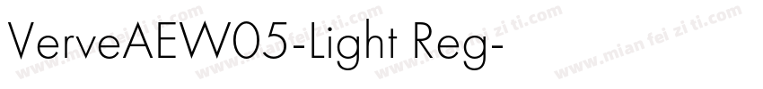 VerveAEW05-Light Reg字体转换